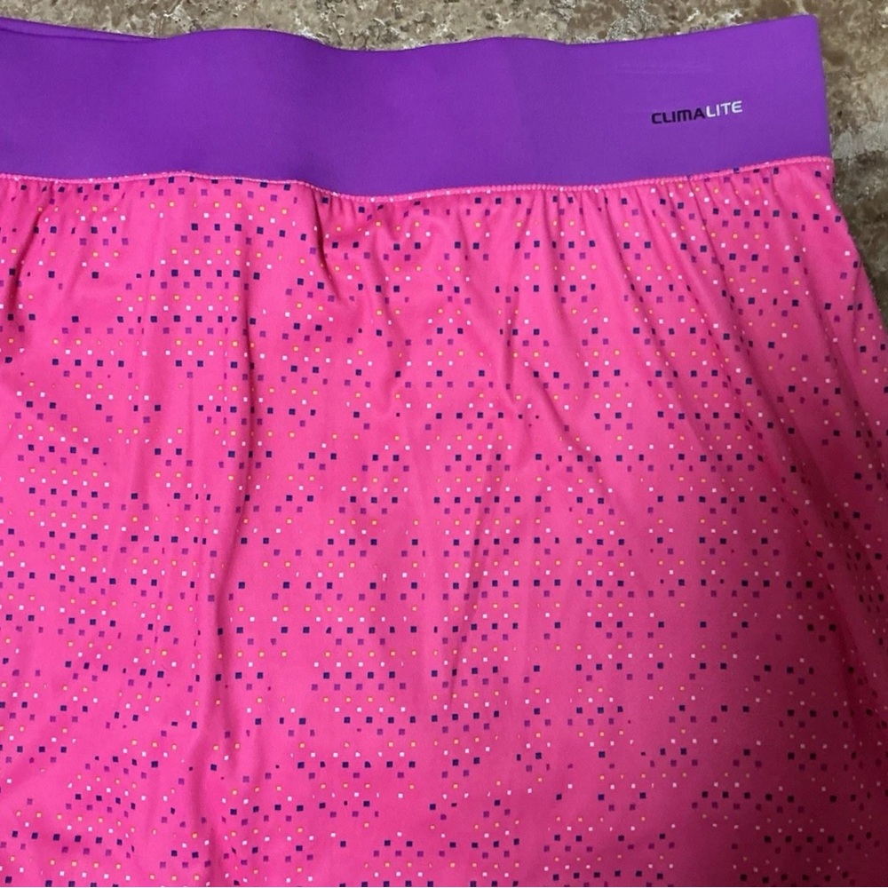 Adidas Women's Pink and Purple Tennis Skort - Picture 7 of 9